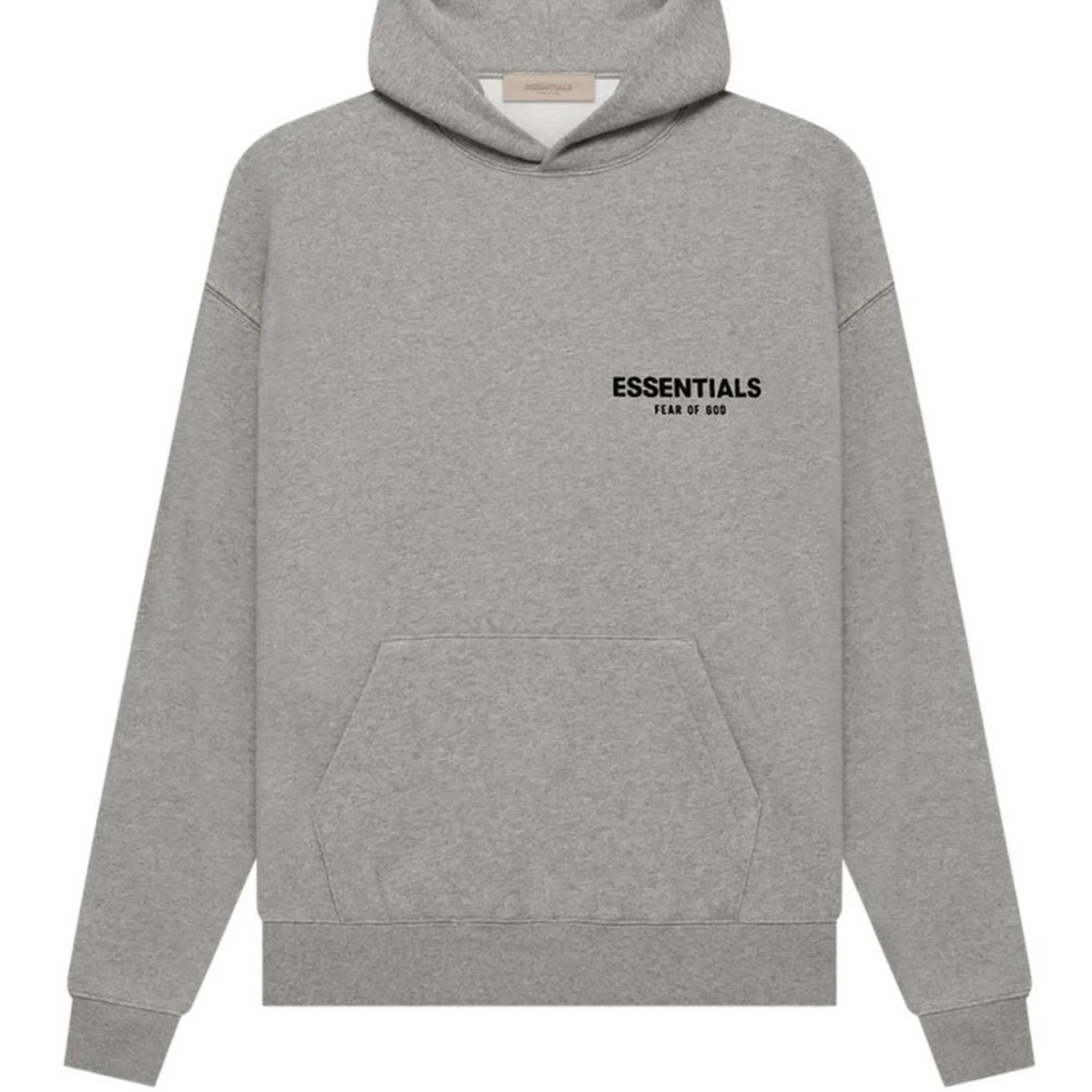 🔥🔥 Essential Fear of God Dark Oatmeal Hoodie (L)